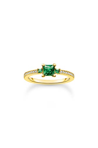 THOMAS SABO Ring 925 Sterlingsilber, 750 Gelbgold Vergoldung gold
