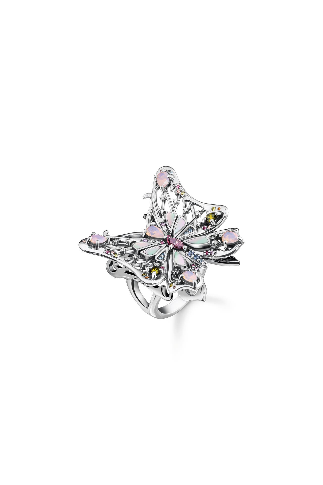 THOMAS SABO Ring Schmetterling silber 925 Sterlingsilber, geschwärzt, Bild 1