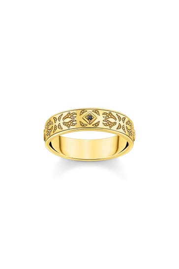 THOMAS SABO Ring 925 Sterlingsilber, 750 Gelbgold Vergoldung gold