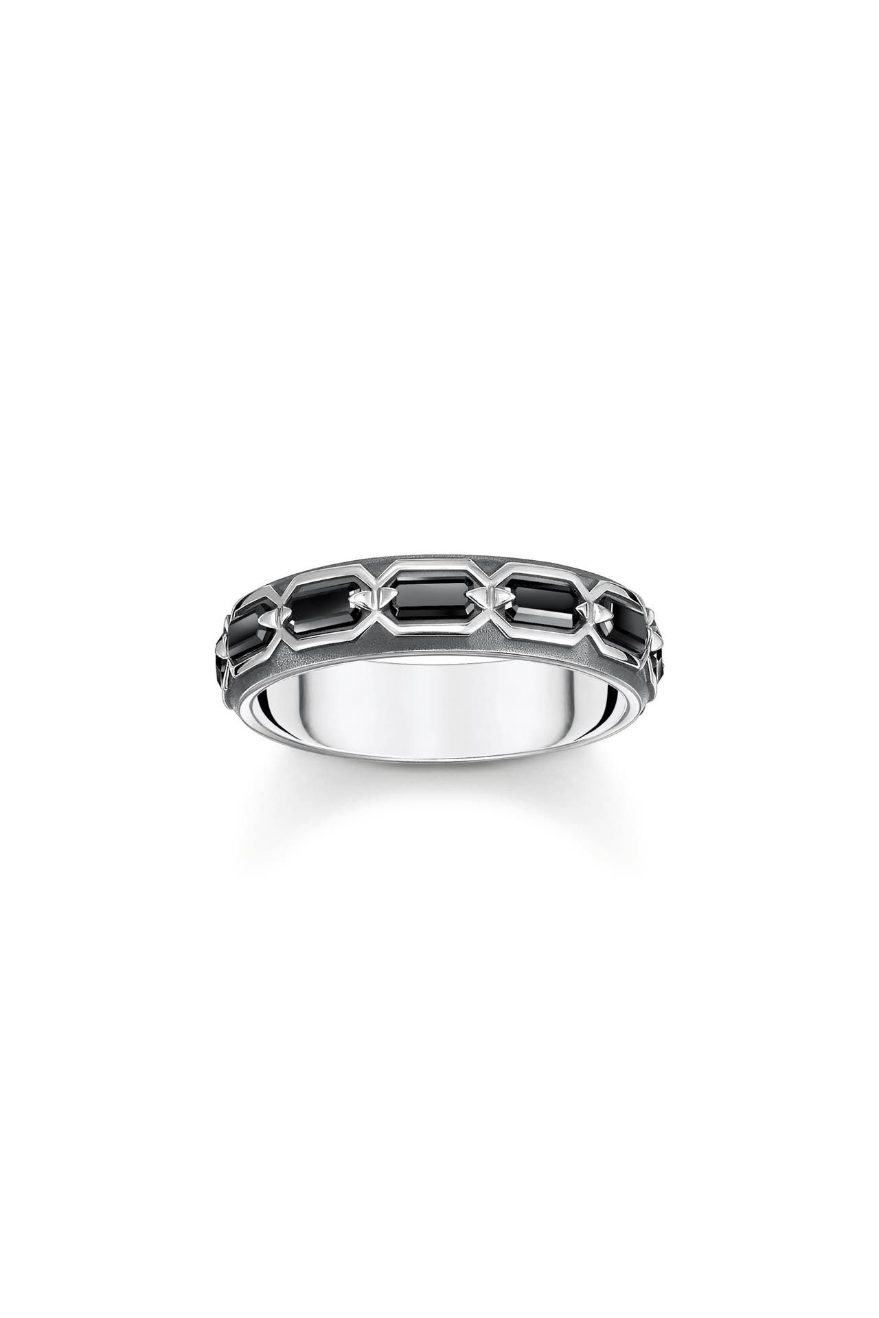 THOMAS SABO Ring 925 Sterlingsilber, geschwärzt silber-schwarz, Bild 1