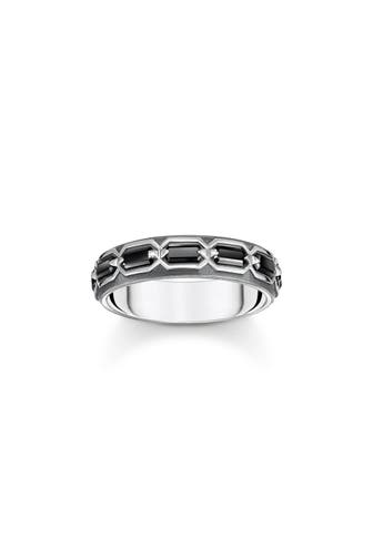 THOMAS SABO Ring 925 Sterlingsilber, geschwärzt silber-schwarz