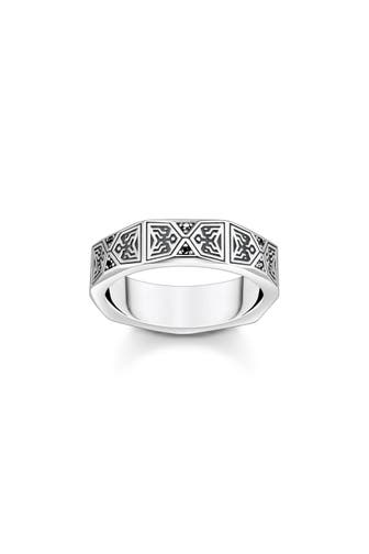 THOMAS SABO Ring 925 Sterlingsilber, geschwärzt silber-schwarz