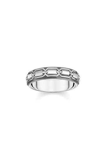 THOMAS SABO Ring 925 Sterlingsilber, geschwärzt silber