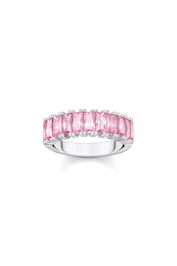 THOMAS SABO Ring 925 Sterlingsilber silber-pink