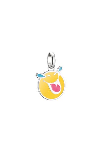 THOMAS SABO SMILEYWORLD® Laughing Charm-Anhänger Connect Silber Recyceltes 925 Silber, geschw., Kaltemail