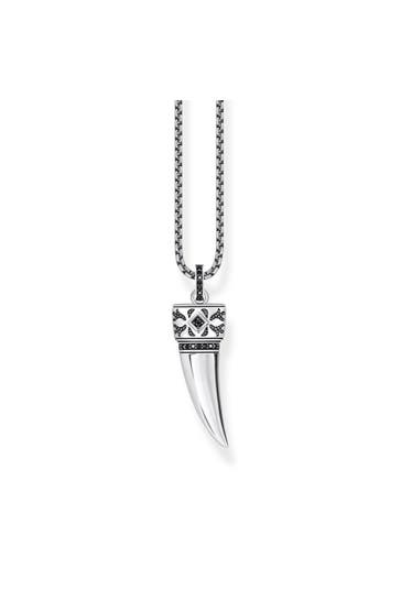 THOMAS SABO Kette 925 Sterlingsilber, geschwärzt silber-schwarz