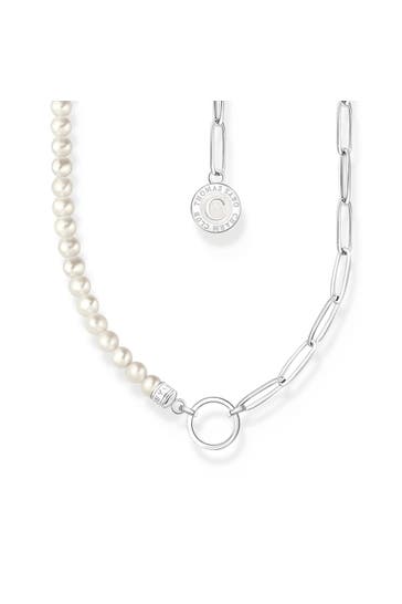 THOMAS SABO Kette 925 Sterlingsilber, Kaltemail silber