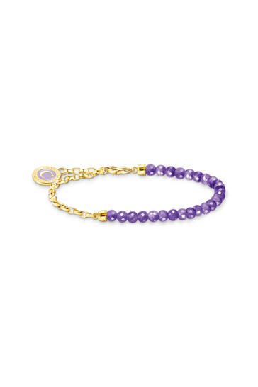 THOMAS SABO Armband 925 Sterlingsilber, 750 Gelbgold Vergoldung, Kaltemail gold