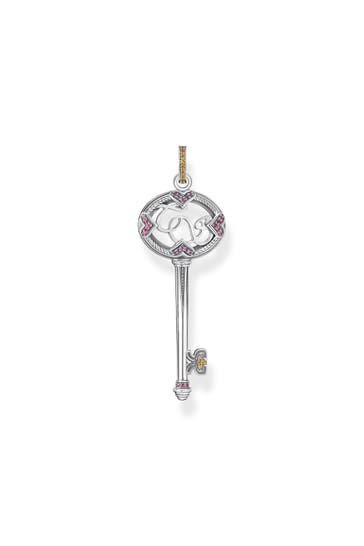 THOMAS SABO Anhänger Schlüssel silber 925 Sterlingsilber, geschwärzt