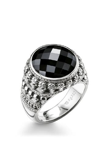 THOMAS SABO Ring 925er Sterlingsilber, geschwärzt silber-schwarz