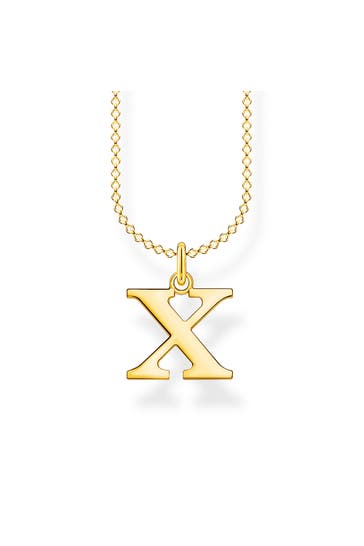 THOMAS SABO Kette 925 Sterlingsilber, 750 Gelbgold Vergoldung gold