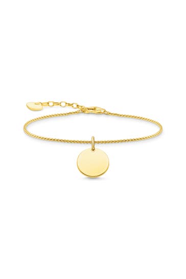 THOMAS SABO Armband 925 Sterlingsilber, 750 Gelbgold Vergoldung gold
