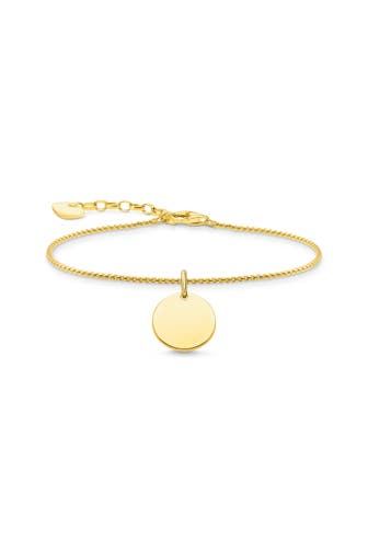 THOMAS SABO Armband 925 Sterlingsilber, 750 Gelbgold Vergoldung gold