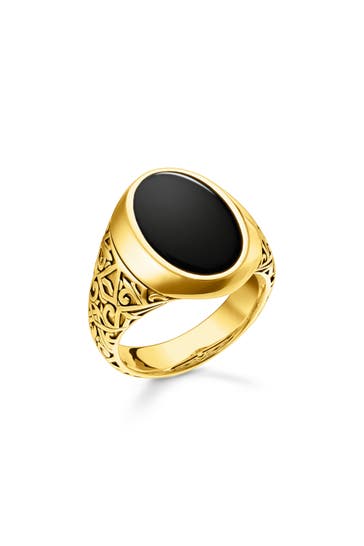 THOMAS SABO Ring 925 Sterlingsilber, 750 Gelbgold Vergoldung gold