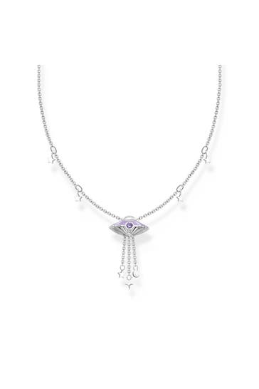 THOMAS SABO Kette 925 Sterlingsilber, Kaltemail silber