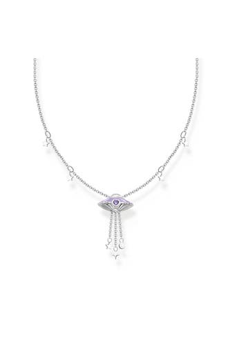 THOMAS SABO Kette 925 Sterlingsilber, Kaltemail silber