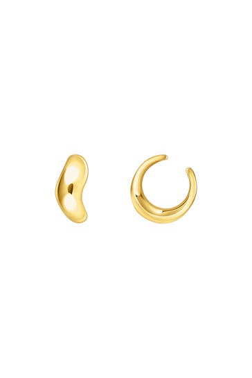 THOMAS SABO Ohrringe 925 Sterlingsilber, 750 Gelbgold Vergoldung gold