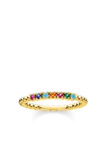 THOMAS SABO Ring 925 Sterlingsilber, 750 Gelbgold Vergoldung gold