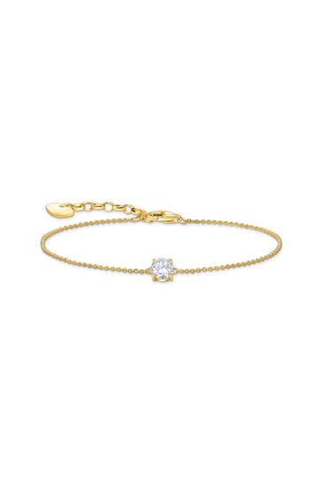THOMAS SABO Armband 925 Sterlingsilber, 750 Gelbgold Vergoldung gold