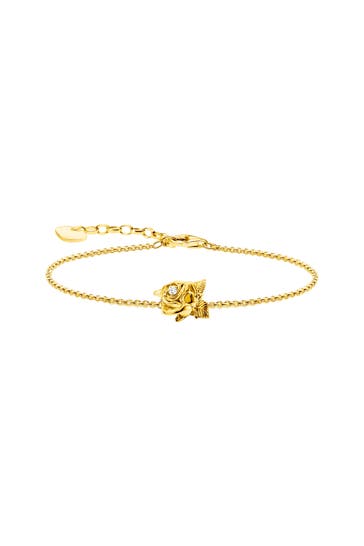 THOMAS SABO Armband 925 Sterlingsilber, 750 Gelbgold Vergoldung gold