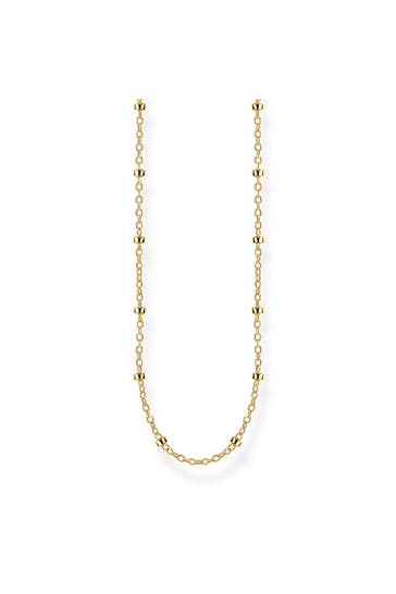 THOMAS SABO Kette 925 Sterlingsilber, 750 Gelbgold Vergoldung gold
