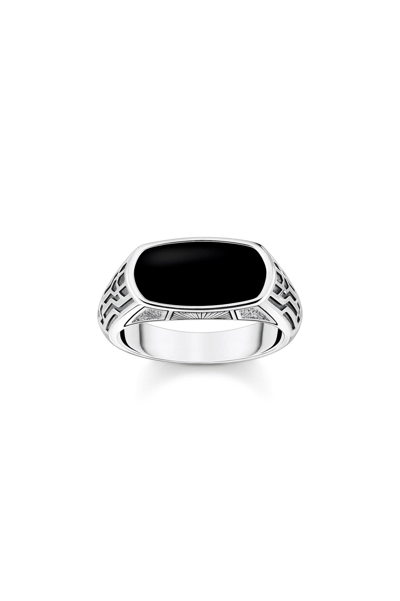 THOMAS SABO Ring 925 Sterlingsilber, geschwärzt silber-schwarz, Bild 1