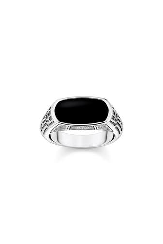 THOMAS SABO Ring 925 Sterlingsilber, geschwärzt silber-schwarz