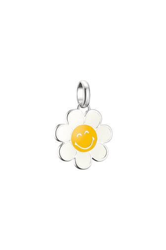 THOMAS SABO SMILEYWORLD® Daisy Charm-Anhänger Connect Silber Recyceltes 925 Silber, geschw., Kaltemail