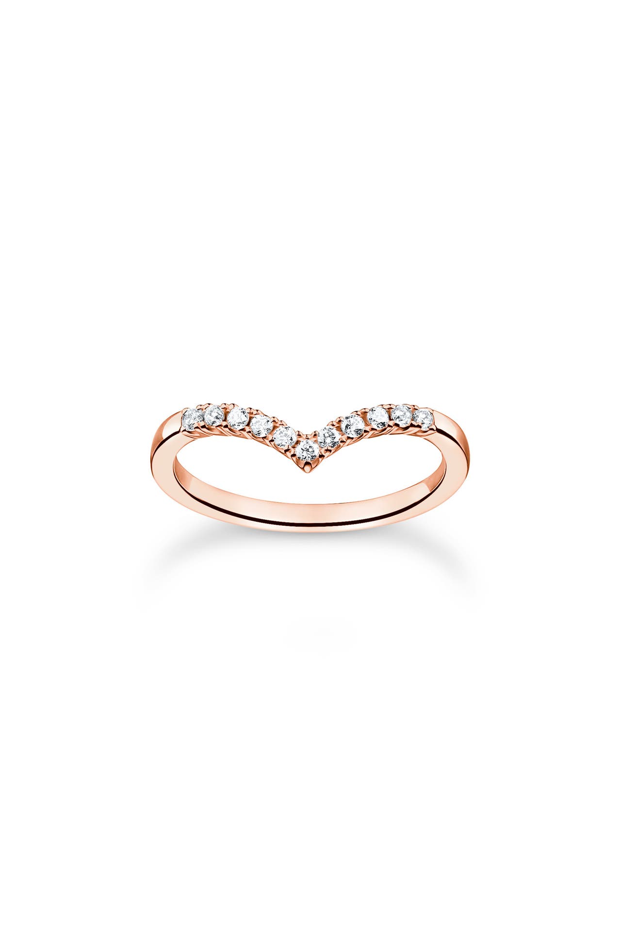 THOMAS SABO Ring 925 Sterlingsilber, 750 Roségold Vergoldung roségold, Bild 1