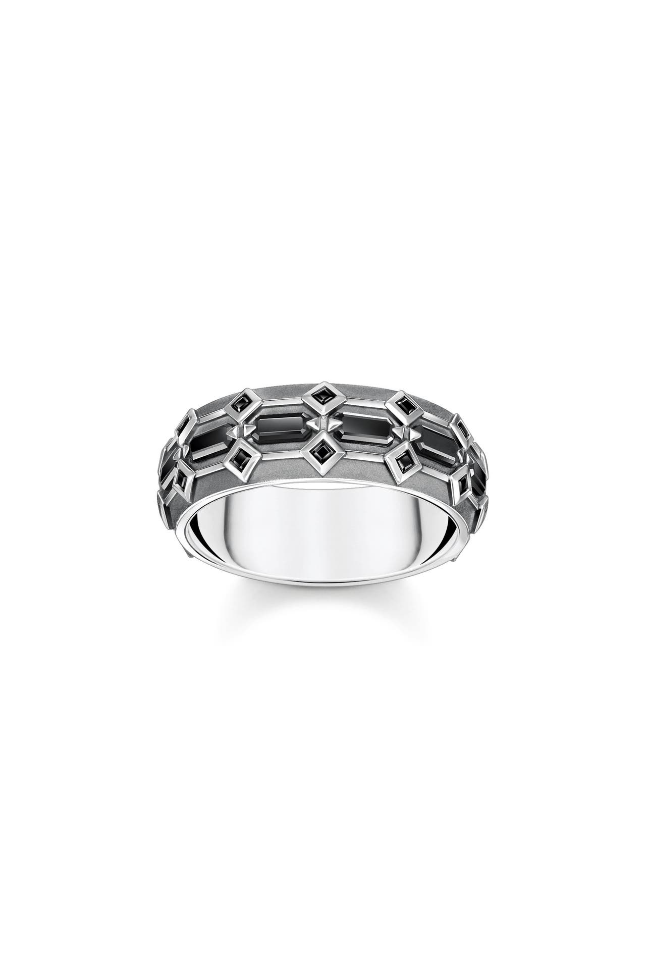 THOMAS SABO Ring 925 Sterlingsilber, geschwärzt silber-schwarz, Bild 1