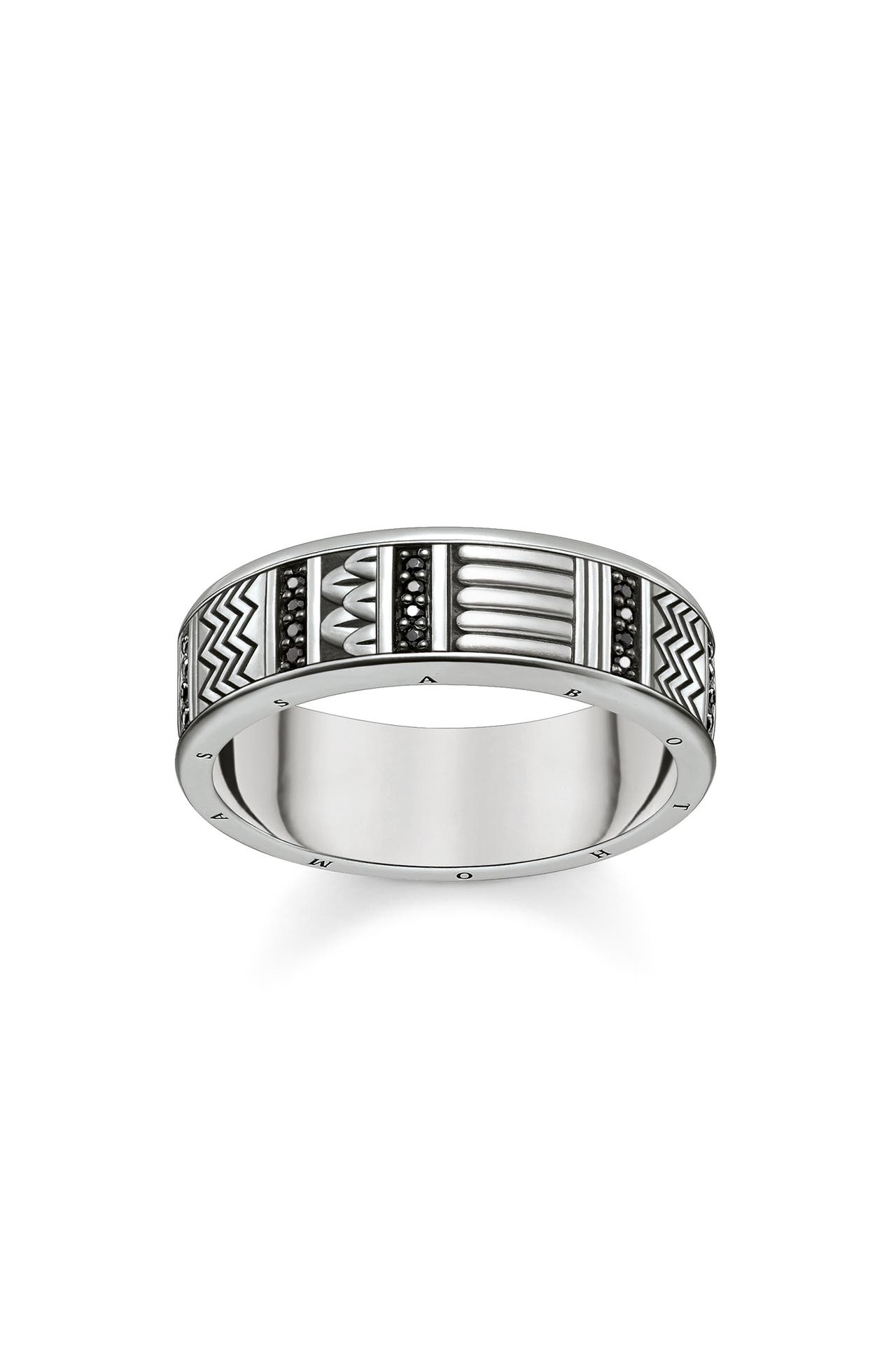 THOMAS SABO Ring 925er Sterlingsilber, geschwärzt silber-schwarz, Bild 1