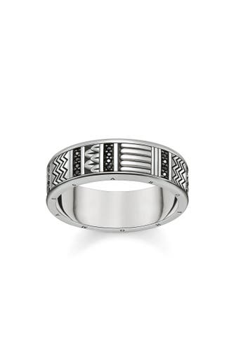 THOMAS SABO Ring 925er Sterlingsilber, geschwärzt silber-schwarz