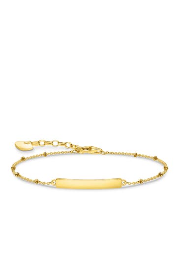 THOMAS SABO Armband 925 Sterlingsilber, 750 Gelbgold Vergoldung gold