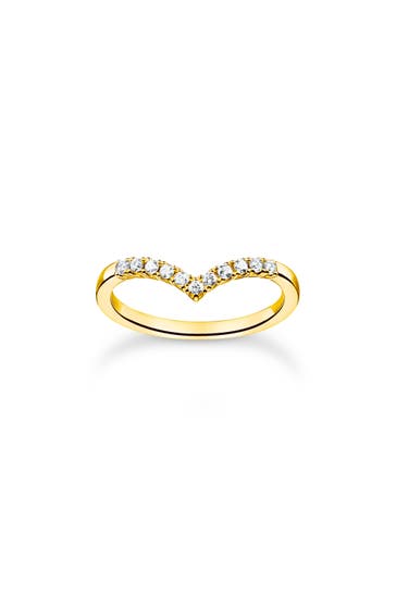 THOMAS SABO Ring 925 Sterlingsilber, 750 Gelbgold Vergoldung gold