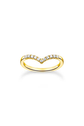THOMAS SABO Ring 925 Sterlingsilber, 750 Gelbgold Vergoldung gold