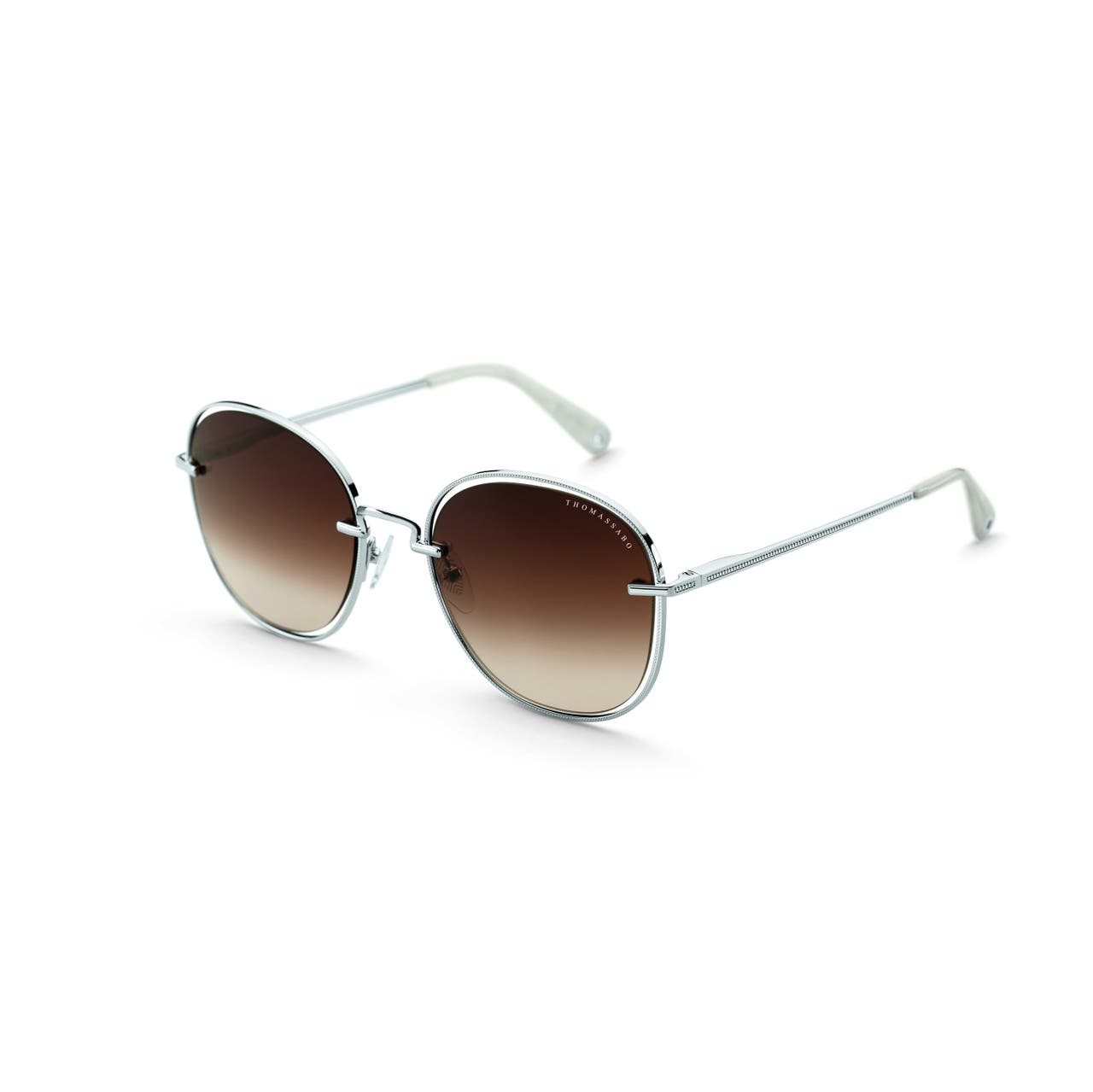 THOMAS SABO Sonnenbrille silberfarben-glänzend,creme-weiß-glänzend, Bild 1