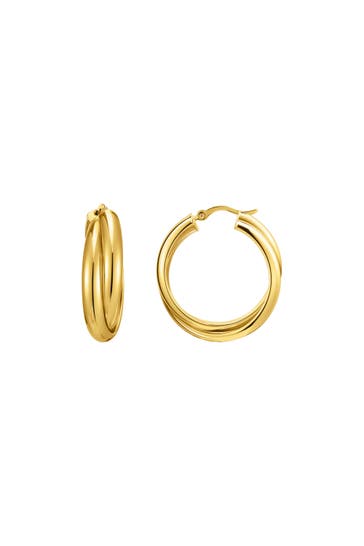 THOMAS SABO Creolen 925 Sterlingsilber, 750 Gelbgold Vergoldung