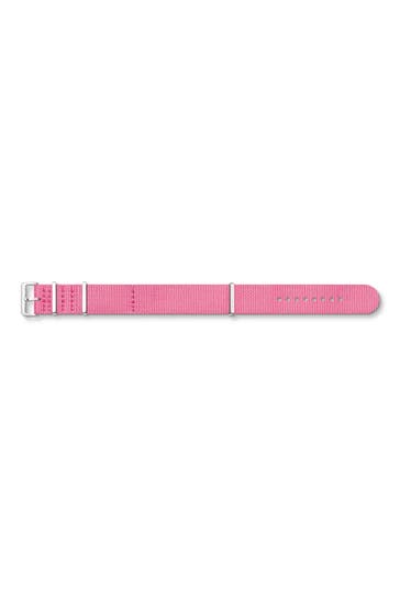 THOMAS SABO Armband Textil; Edelstahl pink