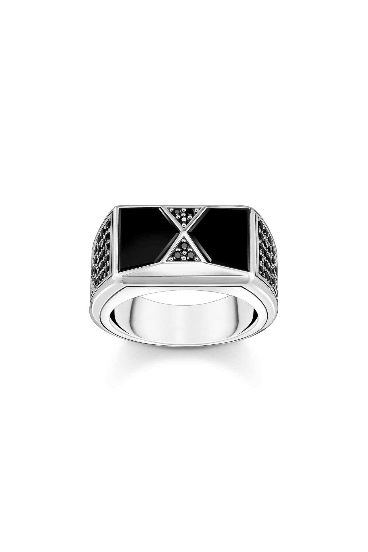 THOMAS SABO Ring 925 Sterlingsilber, geschwärzt silber-schwarz, Bild 1