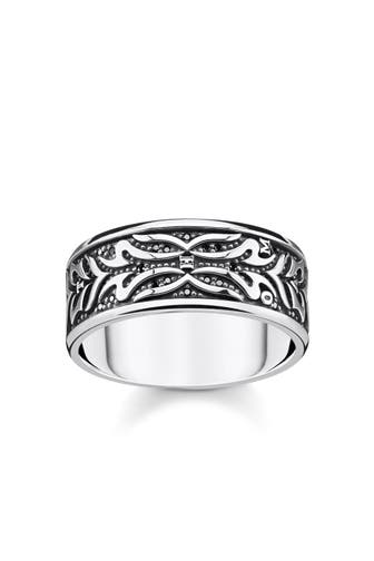 THOMAS SABO Ring 925 Sterlingsilber, geschwärzt silber-schwarz