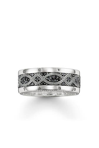 THOMAS SABO Ring 925er Sterlingsilber, geschwärzt silber-schwarz