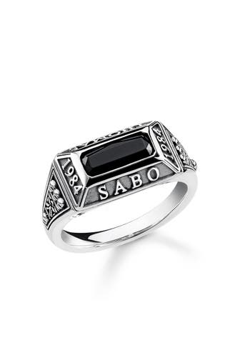 THOMAS SABO Ring 925 Sterlingsilber, geschwärzt silberfarben