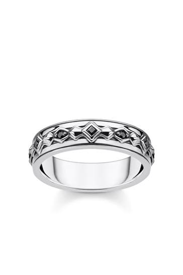 THOMAS SABO Ring 925 Sterlingsilber, geschwärzt silberfarben