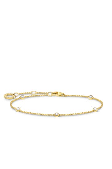 THOMAS SABO Armband 925 Sterlingsilber, 750 Gelbgold Vergoldung gold