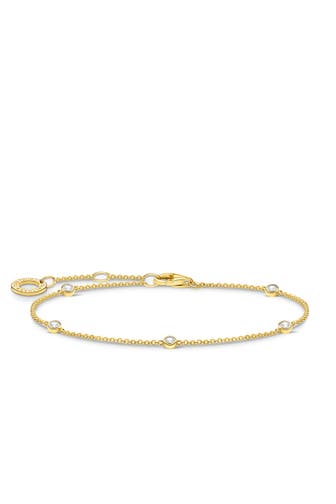 THOMAS SABO Armband 925 Sterlingsilber, 750 Gelbgold Vergoldung gold