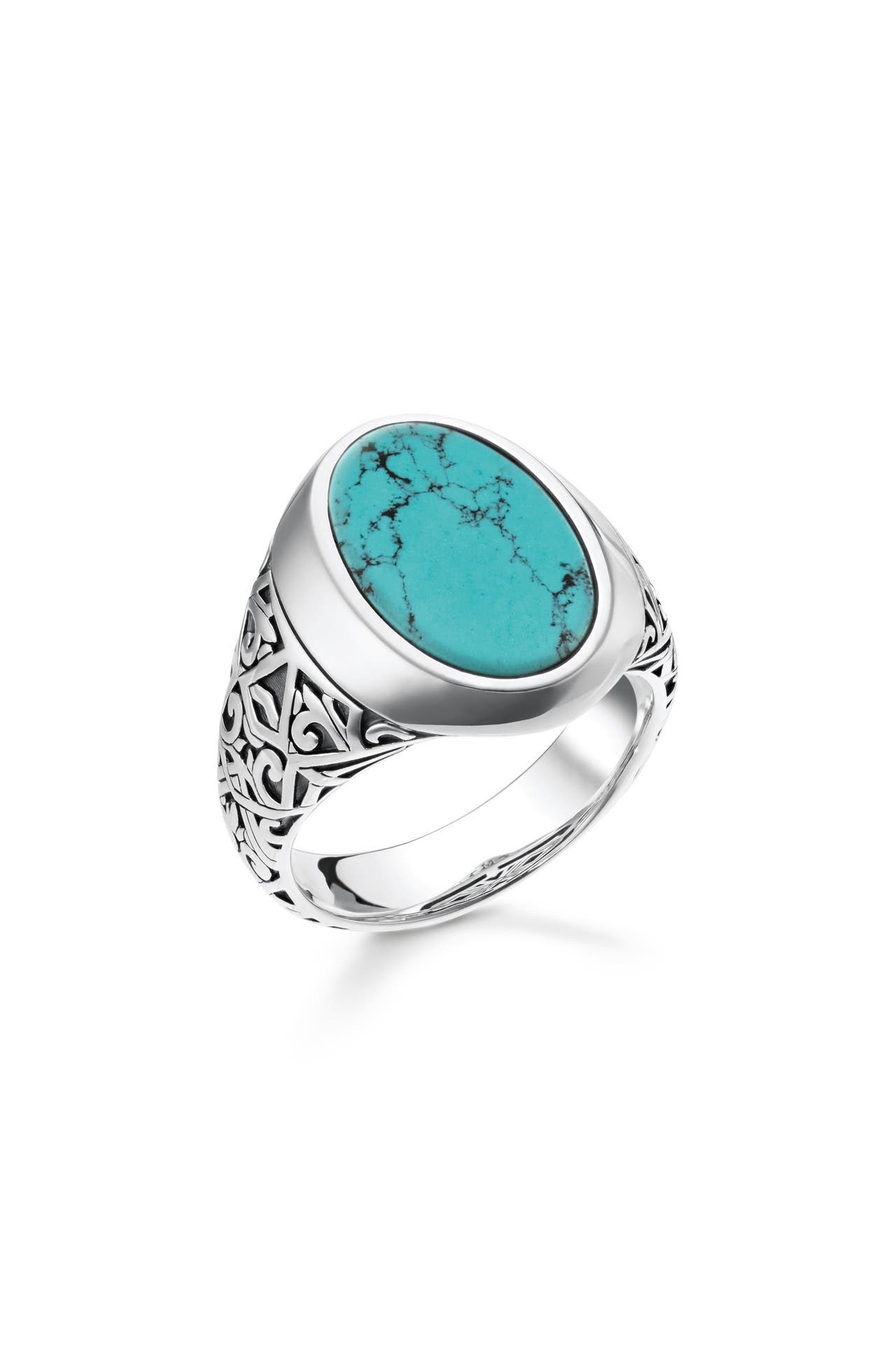 THOMAS SABO Ring 925 Sterlingsilber, geschwärzt silber-türkis, Bild 1