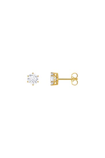 THOMAS SABO Ohrringe 925 Sterlingsilber, 750 Gelbgold Vergoldung gold