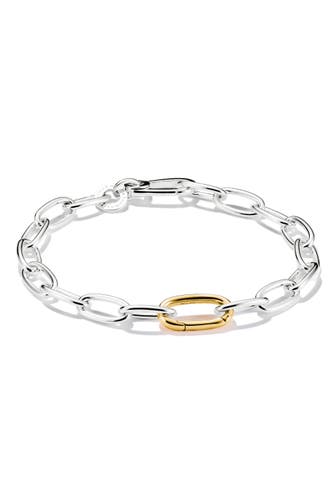THOMAS SABO Armband Recyceltes 925 Silber, 18k Vergoldung silberfarben,gelbgoldfarben
