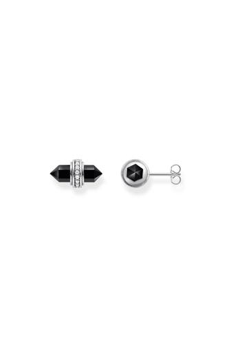 THOMAS SABO Ohrringe 925 Sterlingsilber, geschwärzt silberfarben,weiß,schwarz