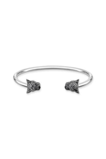 THOMAS SABO Armband 925 Sterlingsilber, geschwärzt, Kaltemail silber-schwarz